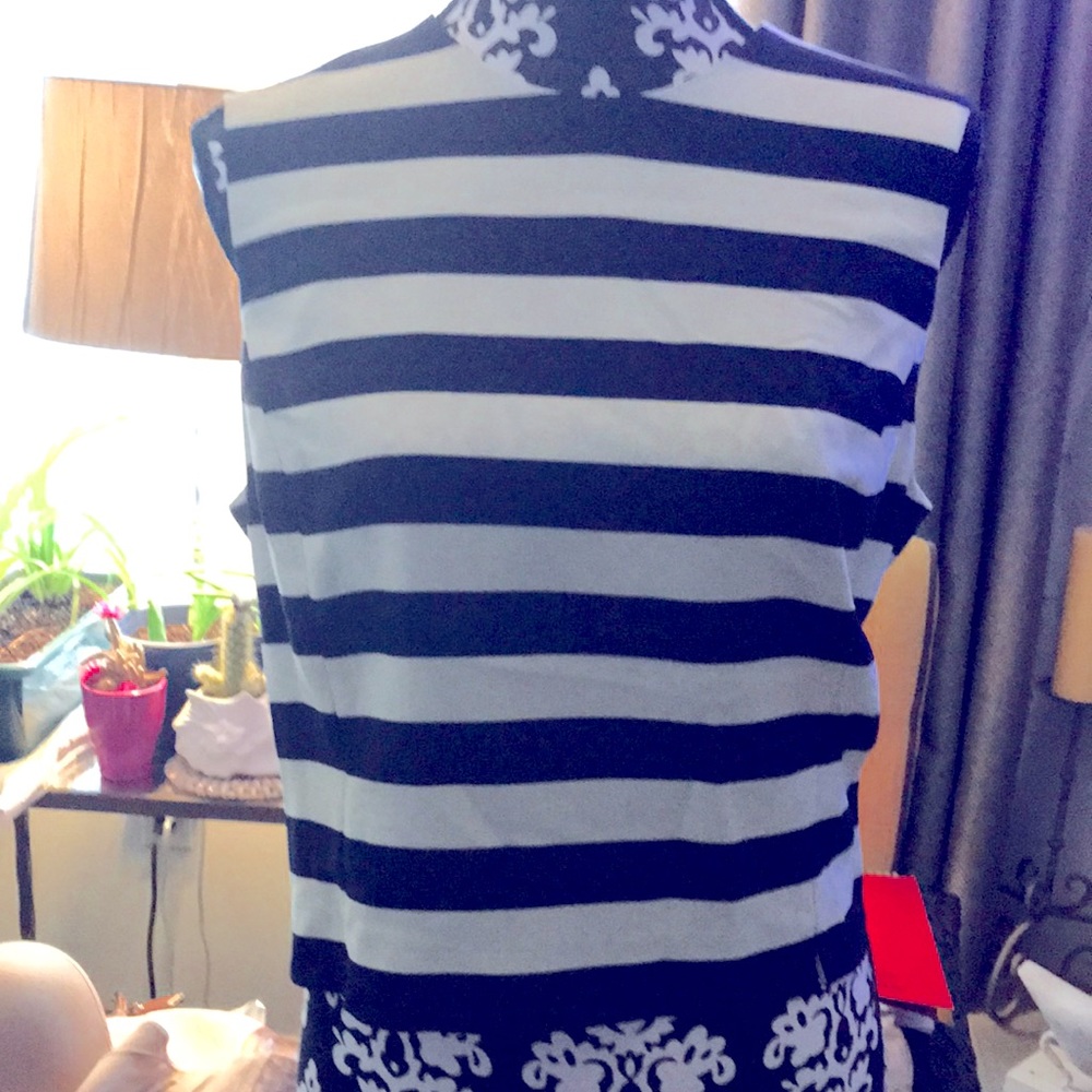 Sleeveless striped top